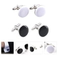 thumbnail image 2 of EeaseCA 2 Pairs Alloy French Style Buttons Fashion Shirt Buttons Durable Cuff Studs, 2 of 7