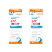 2 Pack Quality Choice Homeopathic Remedy Relief Ear Drops 0.4oz Each