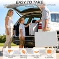 thumbnail image 6 of Zimtown 3-Piece Outdoor Picnic Set, 6Ft HDPE Folding Table & 2 Benches, Weather-Resistant Patio Set for Camping, Parties & Commercial Events (White), 6 of 9