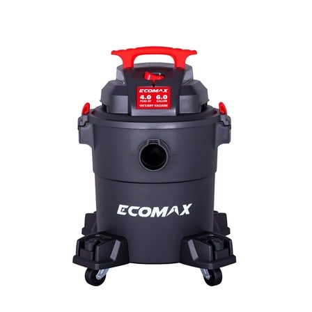 Ecomax EM18116P 6 gal 4.0 HP Poly Wet-Dry Vacuum