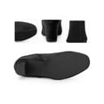 thumbnail image 2 of BLISSFUL STEP Women's Ankle Boots Round Toe Chunky Heels Side Zip Velvet Booties Black 7, 2 of 6