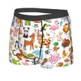thumbnail image 2 of Kll Animal Cartoon Style Men'S Cotton Boxer Briefs Underwear-Large, 2 of 9