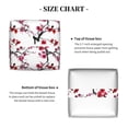thumbnail image 5 of Sikiie Cherry Blossoms Leather Tissue Box Cover Square, tissue box holder, Tissue Box with Bottom Belt-5.2”x5.2”x5.2”, 5 of 7