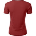 thumbnail image 4 of Tittly T Shirts for Women Going Out Tops Women's Casual Basic Going Out Crop Tops Slim Fit Short Sleeve Crew Neck Tight T Shirts Spring Tops for Women Tshirts Shirts RD1 XXL, 4 of 6