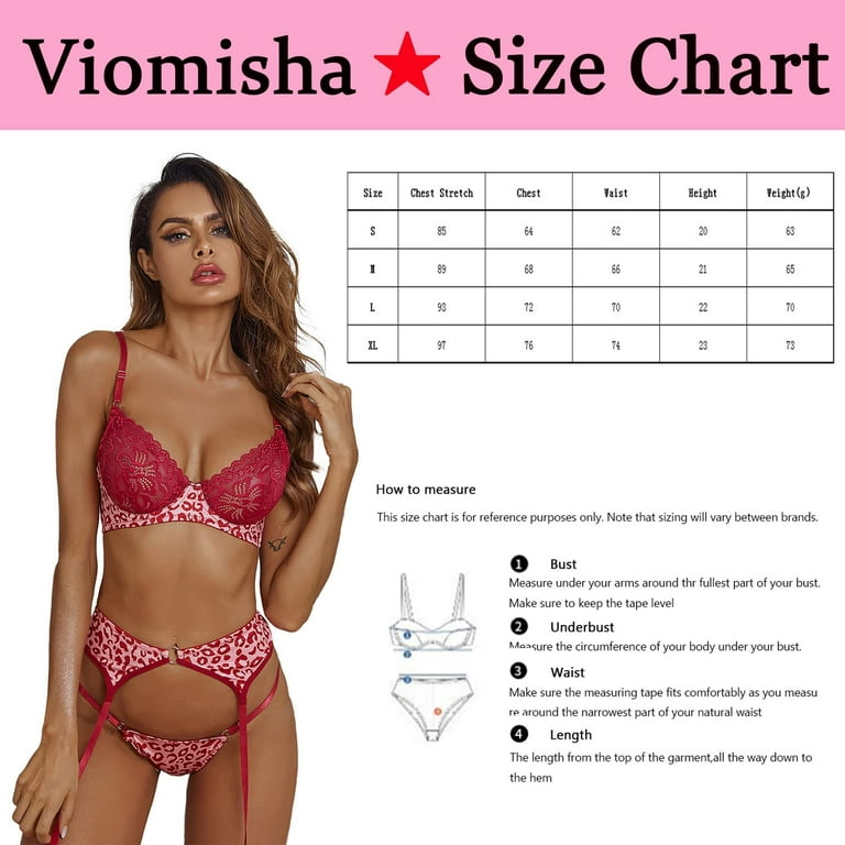 Victoria's Secret Push Up Bra 4 piece Set Fishnet Stockings Garter