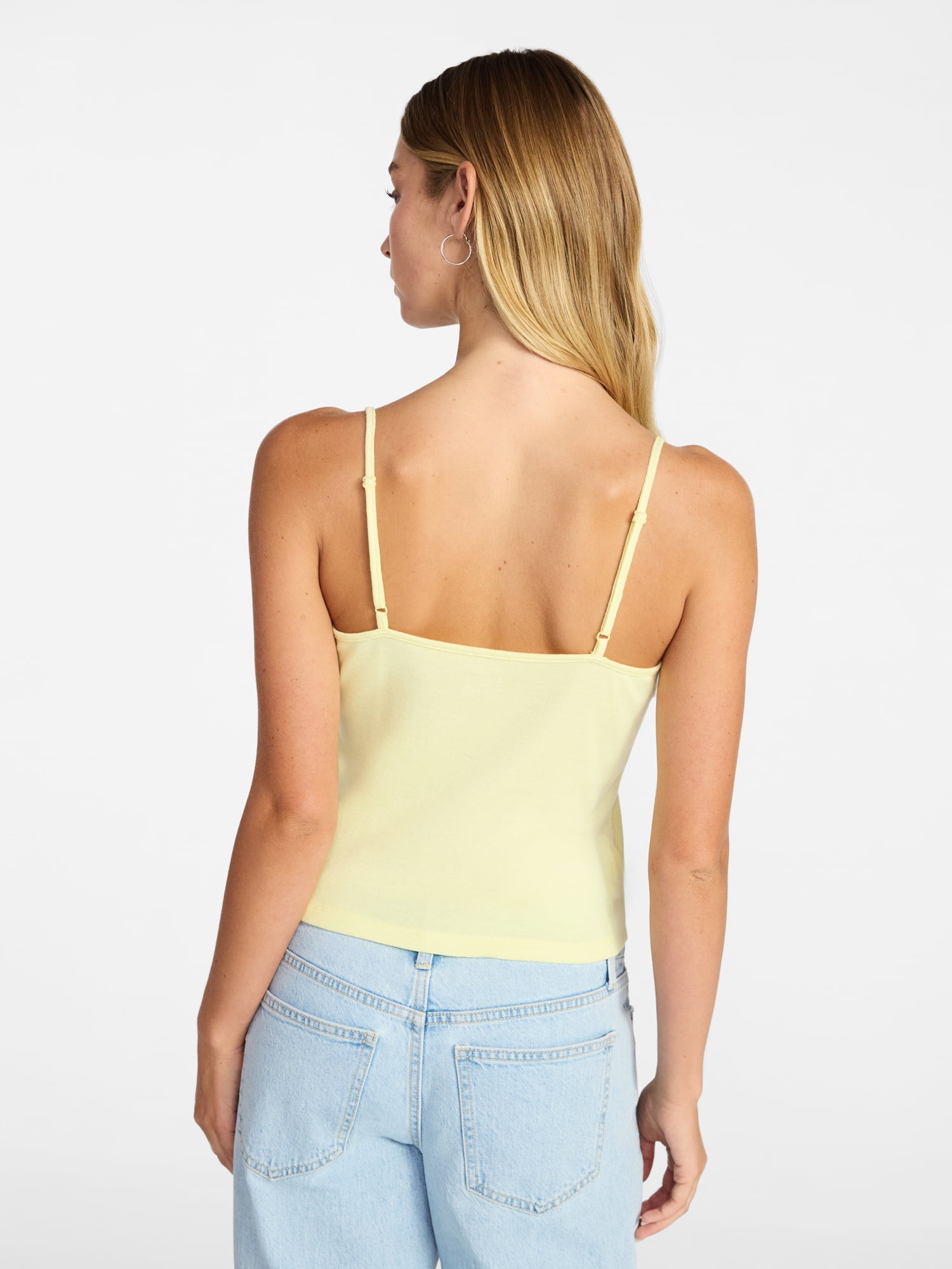 No Boundaries Lace Trim V-Neck Cami, Women’s XXS-XXL