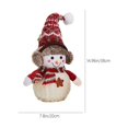thumbnail image 3 of Fiudx Muñeco de Nieve con Caras Sonrientes, Gorros de Punto Suaves y Tiernos, Decoración Navideña, Ideal para Sala de Estar o Dormitorio, Regalo Navideño, 30 X 17 Cm., 3 of 6