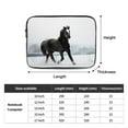 thumbnail image 3 of Running Horse in Snow. 13 inch Portable Laptop Sleeve Compatible with MacBook Air Notebook Computer Case for Men Women College School Students, 3 of 7