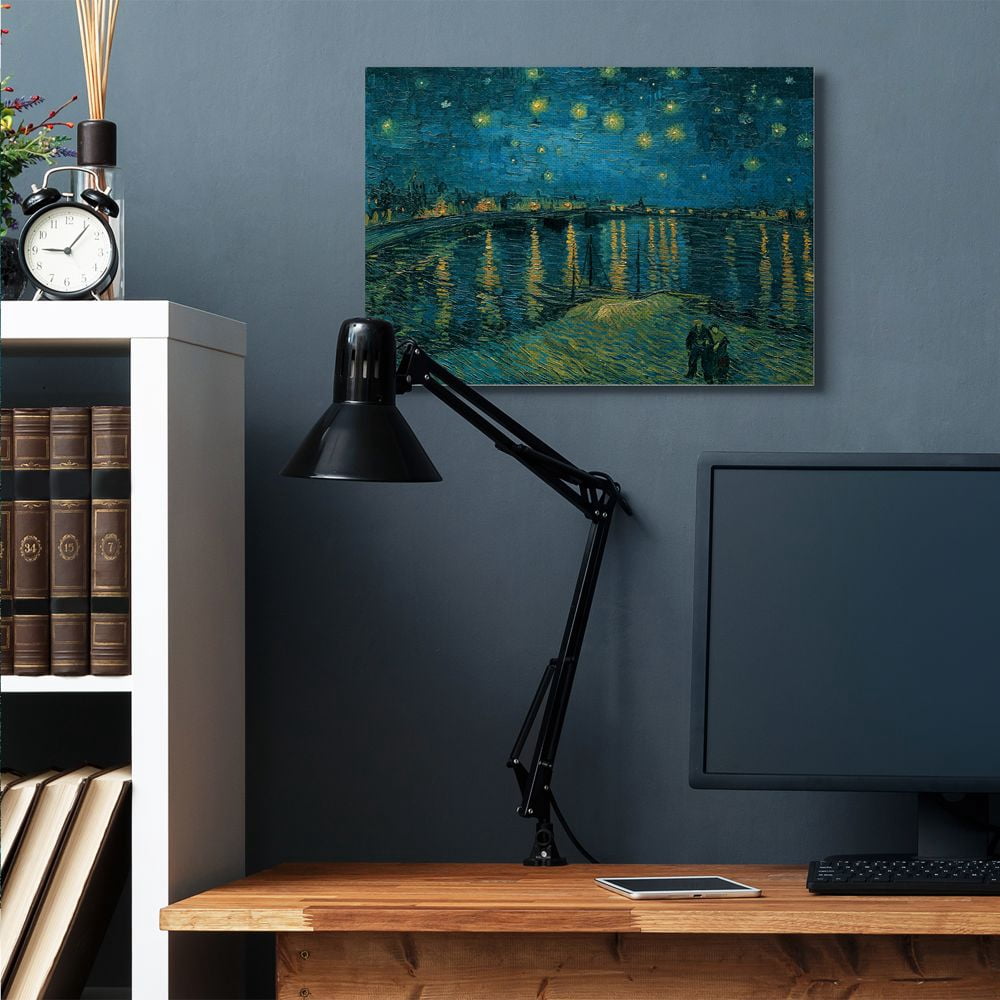Stupell Industries Classic Starry Night Over the Rhone Van Gogh Painting Canvas Wall Art by Vincent Van Gogh