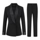 thumbnail image 1 of Yynuda Womens 2-piece Shawl Lapel Formal Dress Office Lady Slim Business Suit (blazer + Pants) zhangyuxiang LED, 1 of 2