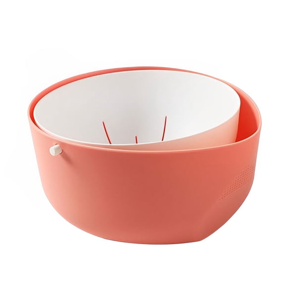Cesta de drenaje Billuyoard de doble capa para cocina color Rojo