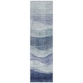 thumbnail image 2 of Addison Rugs Chantille Indoor/Outdoor Transitional Swirls Blue Washable Runner Rug, 2'3" x 7'6", 2 of 6