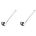 thumbnail image 1 of cucharones para sopa de cocina de acero inoxidable 304, cucharones luminosos con pico vertedor para servir, 11,8 pulgadas, 1 of 3