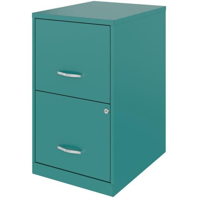 Lorell LLR14341TL 18 in. SOHO 2Drawer File Teal
