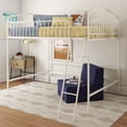 thumbnail image 1 of Novogratz Bushwick Metal Full Loft Bed, Off White, 1 of 8
