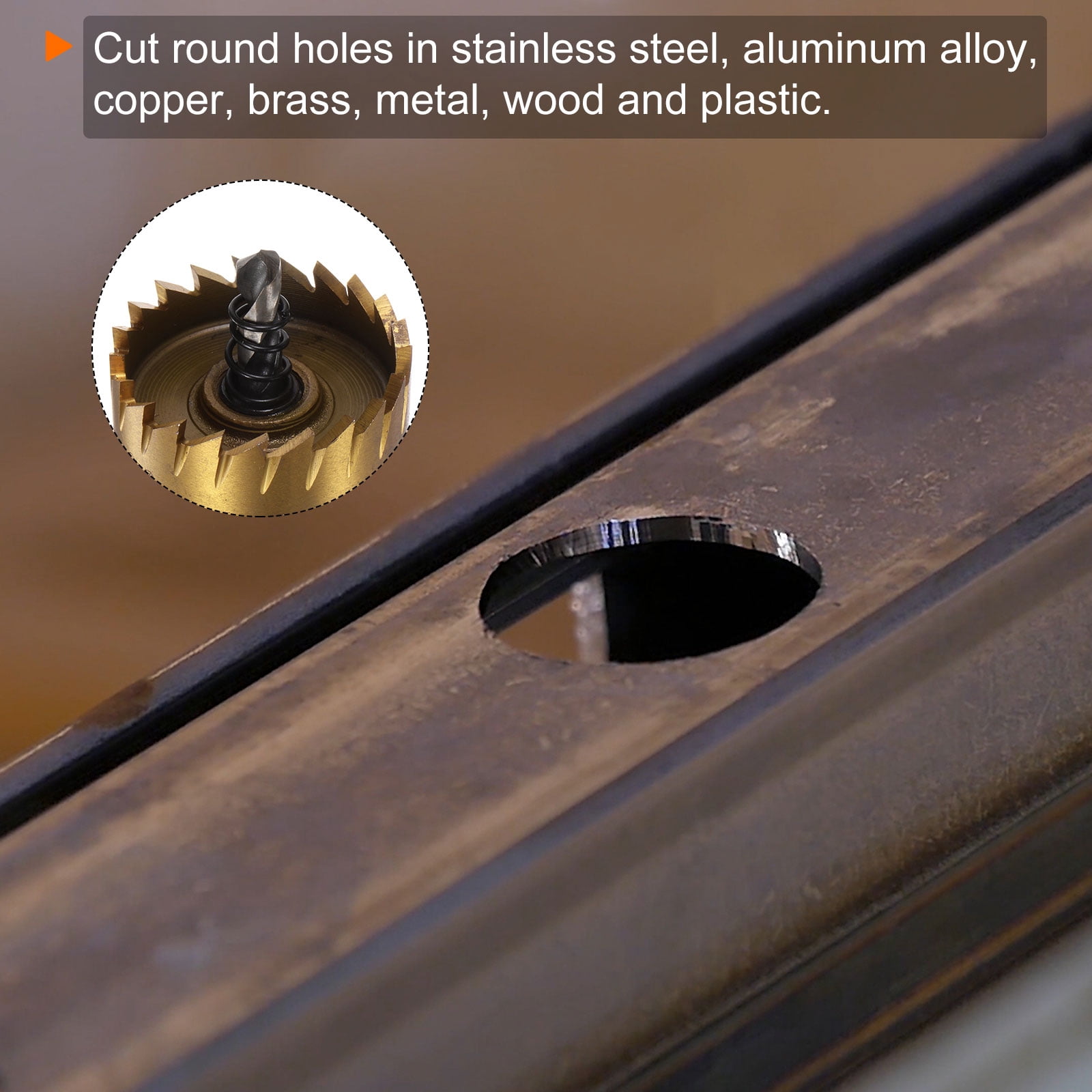 Uxcell 40mm M35 HSS (High Speed Steel) Hole Saw Drill Bit Cutter for Stainless Steel Alloy Metal 2 Pack