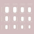 thumbnail image 2 of Cat Eye Press on Nails Short Square by Tkrady, French Nails with Glitter Design Gel Glue on Nails for Women Girls Full Cover Acrylic Artificial False Stick on Nail for Wedding 24Pcs in 12 Sizes, 2 of 5