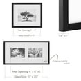 Gallery Perfect 9 Piece Black Photo Frame Gallery Wall Kit with