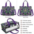 thumbnail image 2 of Mandala Canvas Tote Bag for Women with Compartments, Large Classic Teacher Student Shoulder Bag Nurse Purses Crossbody Bags Work Laptop Book Bag Satchels Handbags, 2 of 6