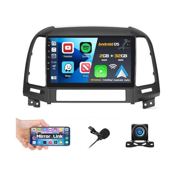 Stereo Hyundai Santa Fe 2006-2012 Android Carplay 2G 32G