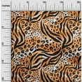 thumbnail image 1 of oneOone Cotton Poplin Orange Fabric Animal Skin Dress Material Fabric Print Fabric By The Yard 56 Inch Wide-4XQ, 1 of 4
