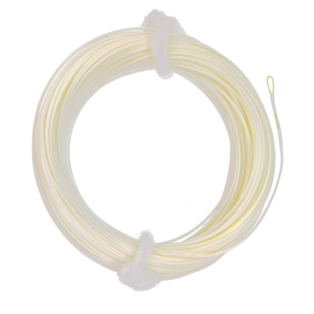 85FT Weight Forward Floating Fly Fishing Line Fly Line Expose Loop With Line ID Design Milk White Mainline
