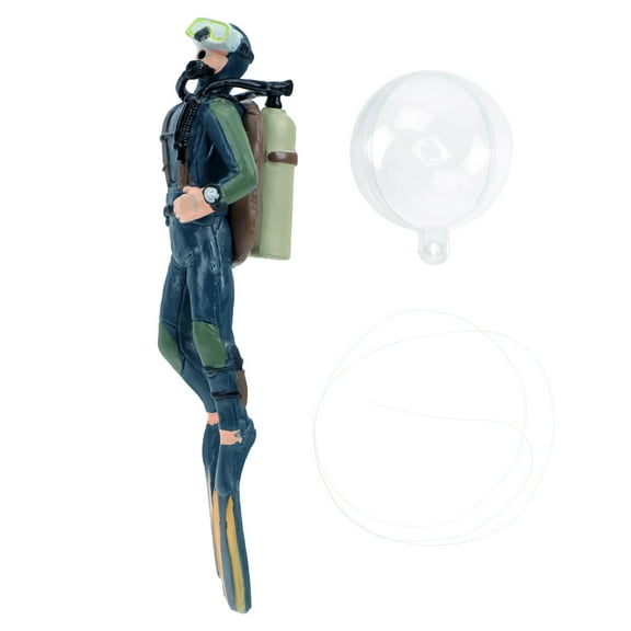 OUNONA Fish Tank Resin Diver Figurine Simulation Aquarium Decoration