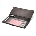 thumbnail image 2 of RFID Blocking Genuine Leather Checkbook Cover Holder Thin ID Window Card Wallet, 2 of 11
