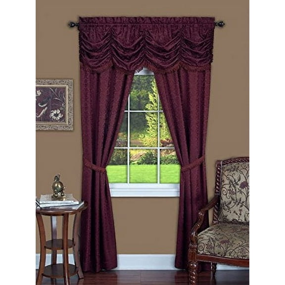 Park Avenue Collection Panache 5 Piece Set - 55x84 - Burgundy