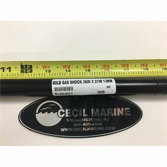 Attwood SL29601 21-36.3 in. C 60 Gas Spring, Black