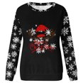 thumbnail image 5 of Christmas Sweatshirts for Women Plus Size Long Sleeves Color Tunic Tops Crewneck Hoodless Tunic Tops Casual Sweatshirt, 5 of 5