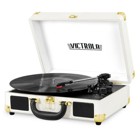 Victrola Bluetooth Suitcase Record Player with 3-speed (Best Budget Bluetooth Turntable)