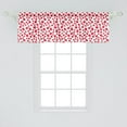 thumbnail image 2 of Ambesonne Fruits Valance Pack of 2, Summer Ripe Raspberries Eat, 54"X18", Dark Pink White, 2 of 3