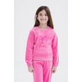 thumbnail image 3 of Conjunto de sudadera y pantalones de terciopelo para niñas pequeñas de Barbie, 3 of 6