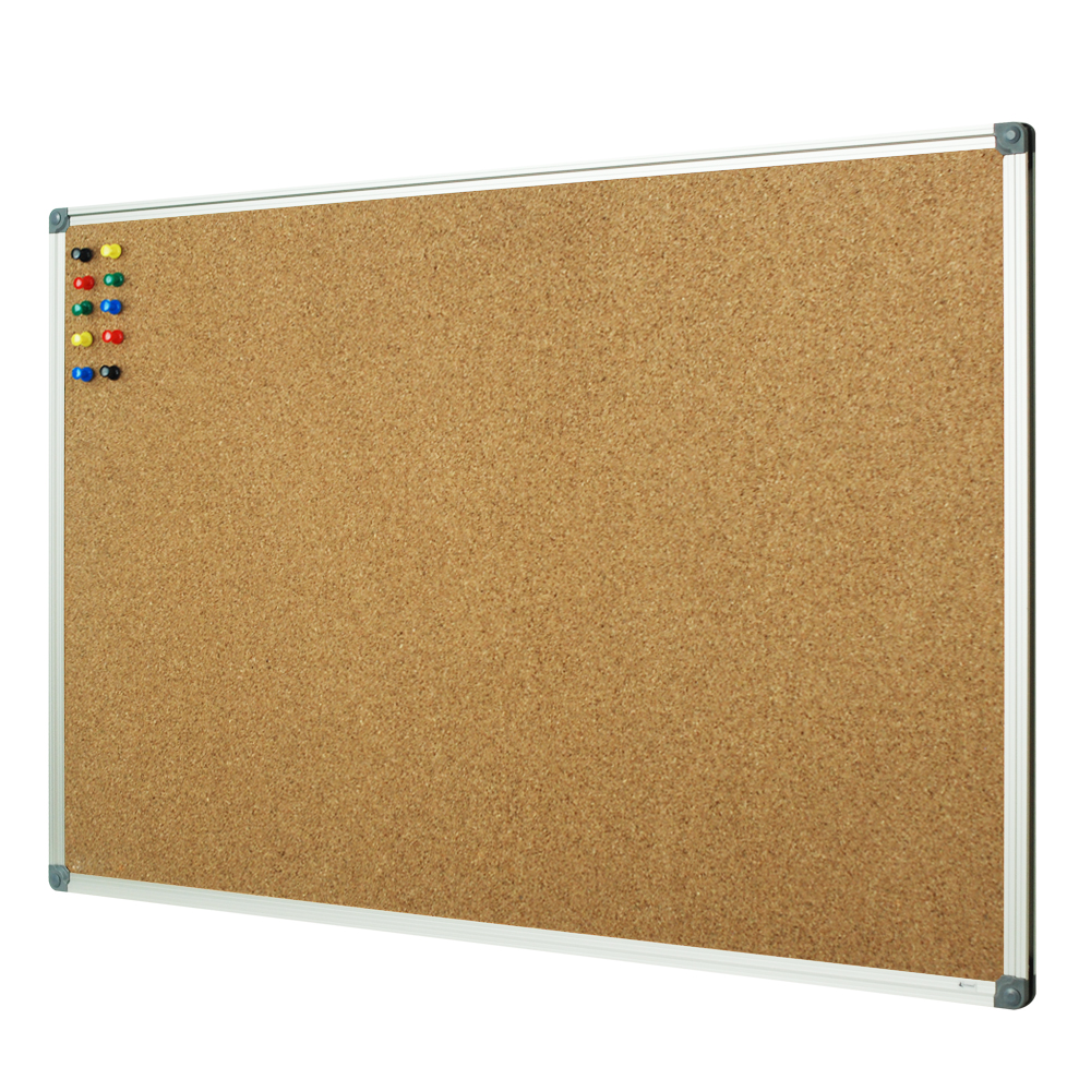 Buy Lockways Cork Notice Bulletin Board 36 X 24 Silver Aluminium 