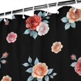 thumbnail image 3 of Pioneer Flower Floral Print Pattern Shower Curtain 84"x72", Bathroom Decorative Shower Curtain Set with 12 Hooks, Waterproof Washable, 3 of 6