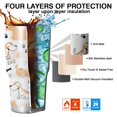 thumbnail image 7 of 30oz Cute Akita Dog Beagle Bulldog Rottweiler Dachshund Tumblers Stainless Steel Tumbler with Lid and Straw,Vacuum Insulated Double Wall Travel Tumbler Cups Mug with Cleaning Brush for Coffee,Tea, 7 of 7