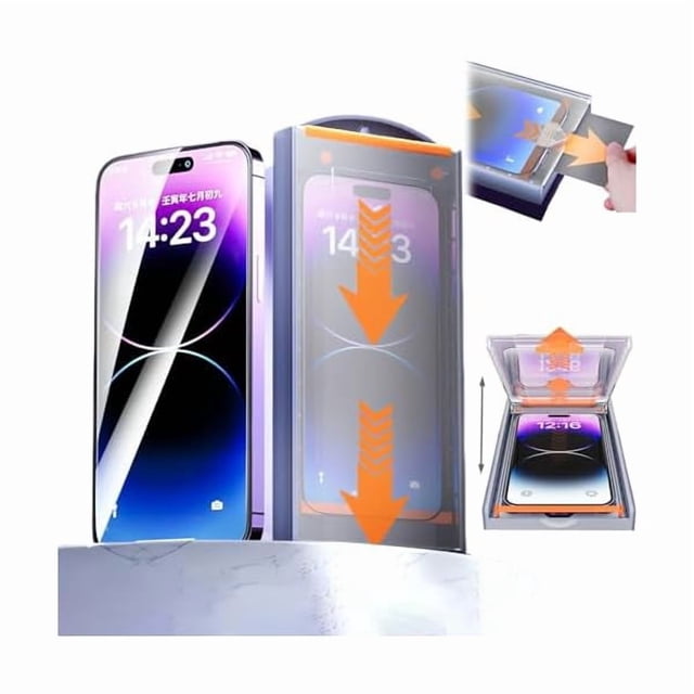 xixishop Screen Protector for iPhone 15/14/13/12 Pro Max/Plus,Invisible Artifact Screen Protector -Dust Free Without Bubbles (for iPhone 13 Pro Max, HD Version)