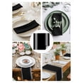 thumbnail image 4 of Black Striped Cloth Napkins Washable Set of 6, Farmhouse Black White Stripes Reusable Dinner Table Napkins Cloth Bulk for Weddings Kitchen Restaurants Hotel Events Parties 20 x 20 Inch, 4 of 9