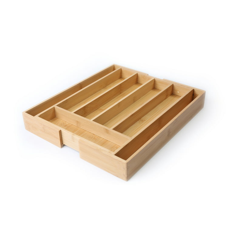 Retro Shaw Expandable Bamboo Food Container Lid Organizer for Cabinet,  Adjustable Lid Organizer for Plastic Lids and Covers Storage, Lid Organizer