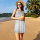 thumbnail image 3 of Fotbe Silver Mosaic Vestido de Verano sin Mangas para Mujer – Vestido Midi Línea A, Estilo Camiseta Floral, Vestido Playero Casual y Fluido, 3 of 7