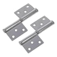 thumbnail image 5 of 2 Pcs Silver Tone Stainless Steel Window Flag Door Hinges 6.1cm, 5 of 5