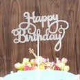 thumbnail image 2 of 10PCS Glitter Paper Happy Birthday Cake Topper Cupcake Dessert Decor Supplies, 2 of 7