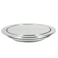 thumbnail image 4 of Kitchen Flap Lid Stainless Steel Flush Recessed Built-In Balance Flap Cover Trash Bin Garbage Can Trash Lid Kitchen Counter Top Round, 4 of 7