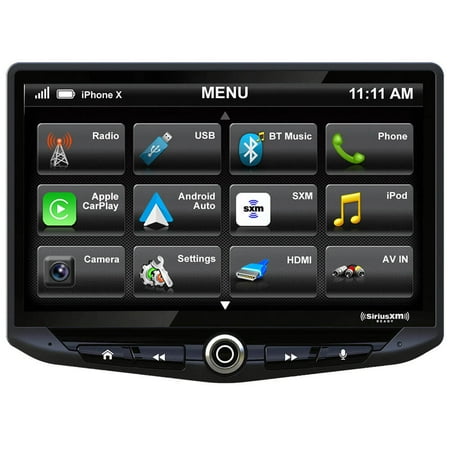 Stinger - 10” Android Auto/Apple CarPlay Bluetooth Digital Media Receiver - Black