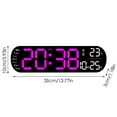 Functional LED Display Clock Digital Wall Clock Large Digital Wall