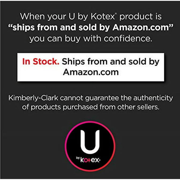 U by Kotex Lightdays Panty Liners, Extra Coverage, Unscented, 112 Count  (Packaging May Vary) 