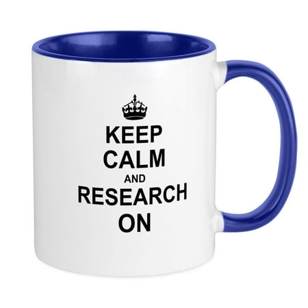 

CafePress - Keep Calm And Research On Mugs - Ceramic Coffee Tea Novelty Mug Cup 11 oz