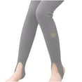 thumbnail image 2 of Zwiiyzr Toddler Baby Girls Ballet Tights Spring Fall Ballet Leotards Dance Leggings Solid Cotton Footed Tights Stockings Pantyhose 3-12 Years Gray, 2 of 4
