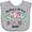 AC-Heather Grey, variant on Inktastic My Mom is the Best Dentist Ever Boys or Girls Baby Bib